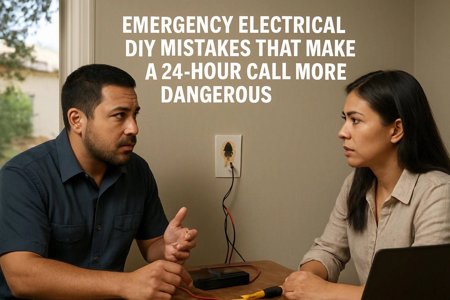 Emergency Electrical DIY Mistakes That Make a 24-Hour Call More Dangerous
