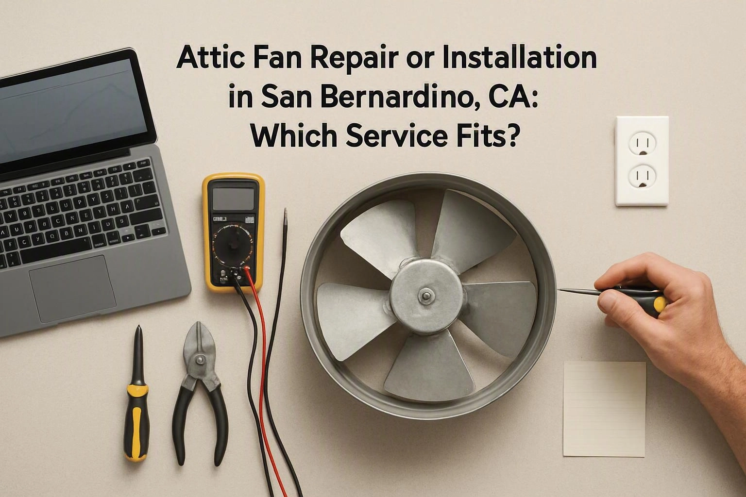 Attic Fan Repair or Installation in San Bernardino, CA: Which Service Fits?
