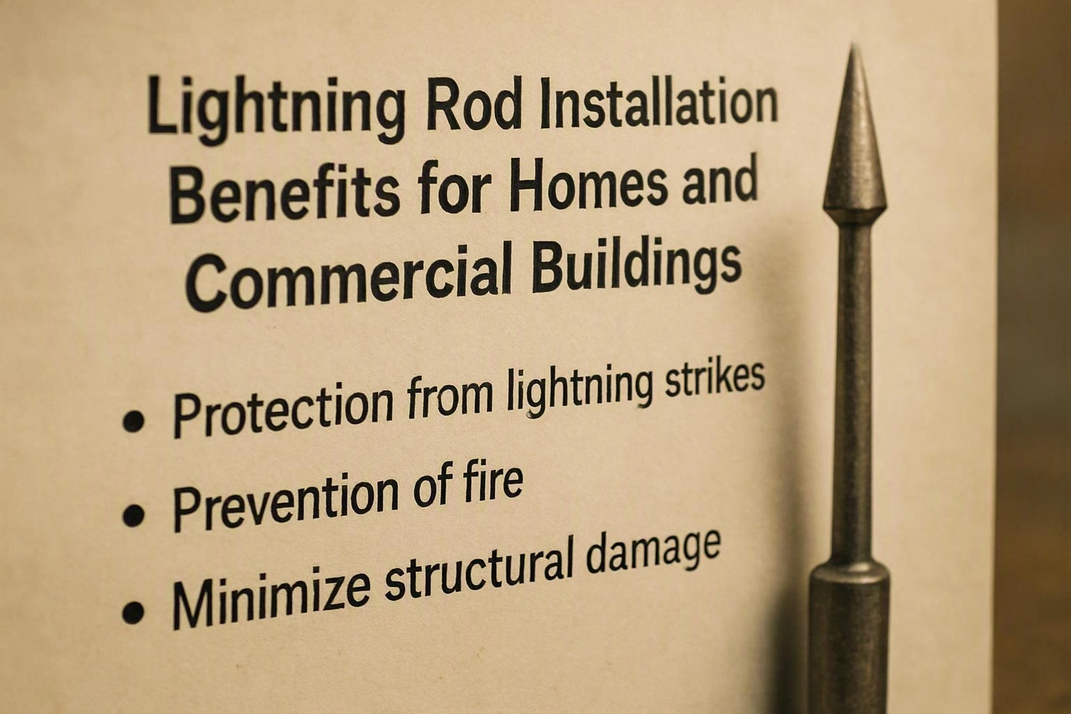 Lightning Rod Installation Benefits for Homes and Commercial Buildings