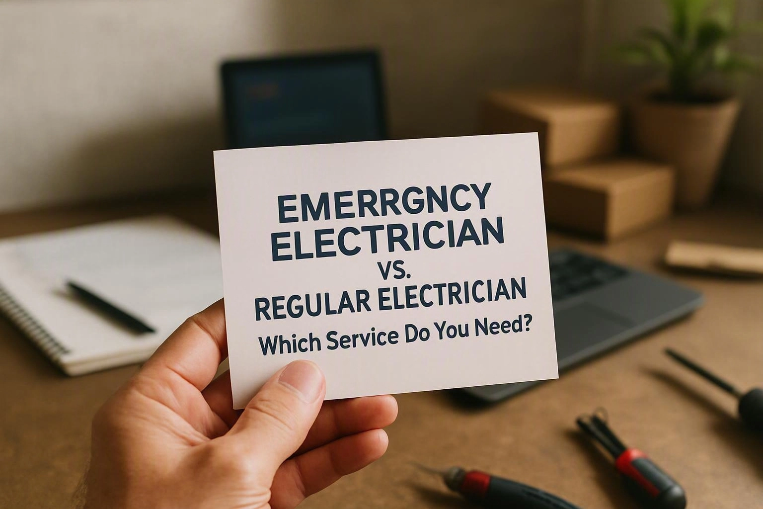 Emergency Electrician vs. Regular Electrician: Which Service Do You Need?