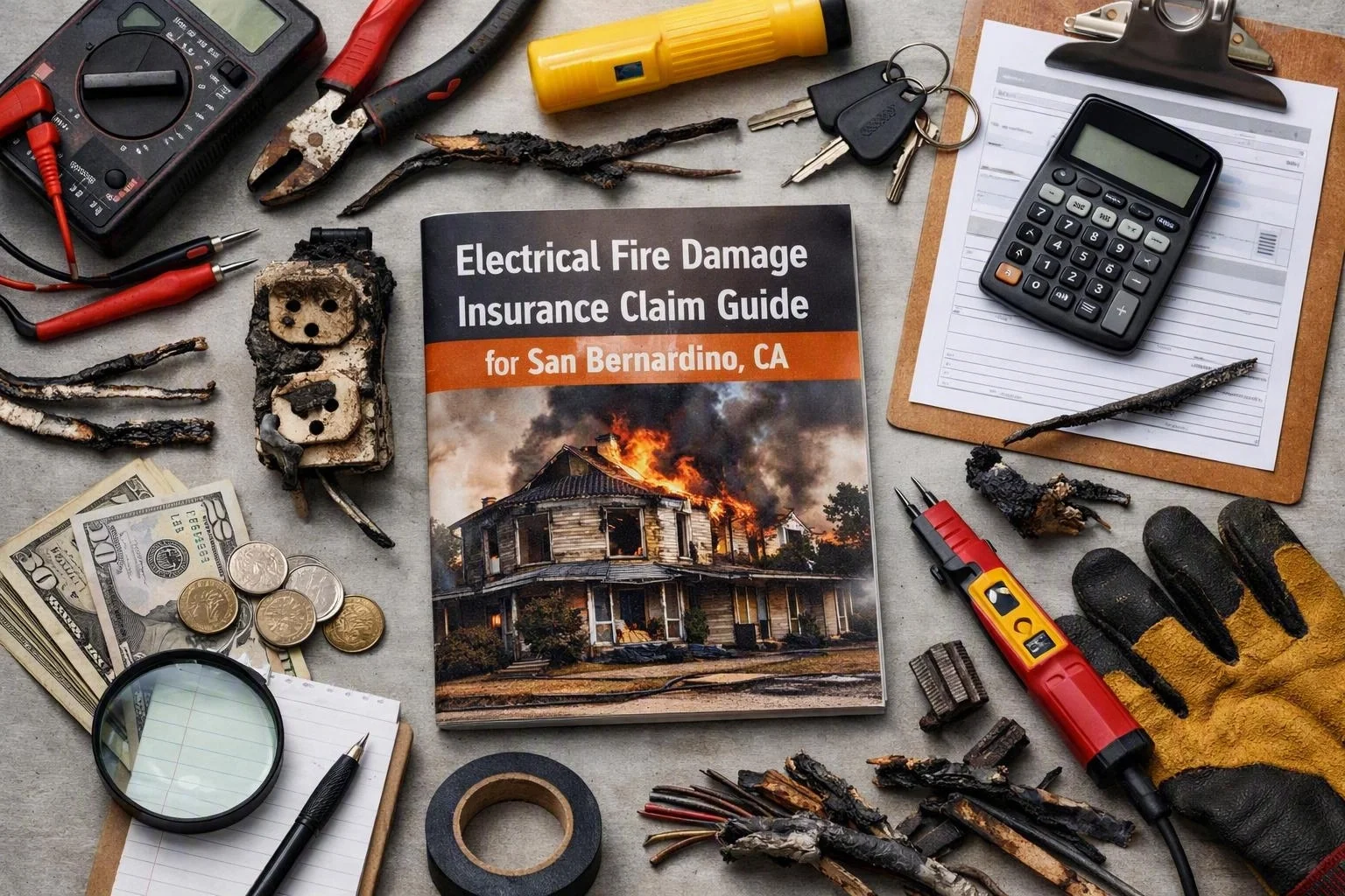 Electrical Fire Damage Insurance Claim Guide for San Bernardino, CA