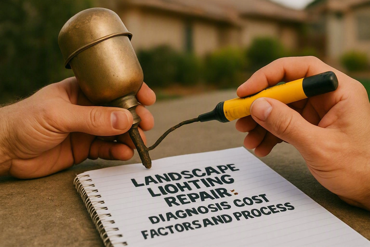 Landscape Lighting Repair: Diagnosis, Cost Factors, and Process