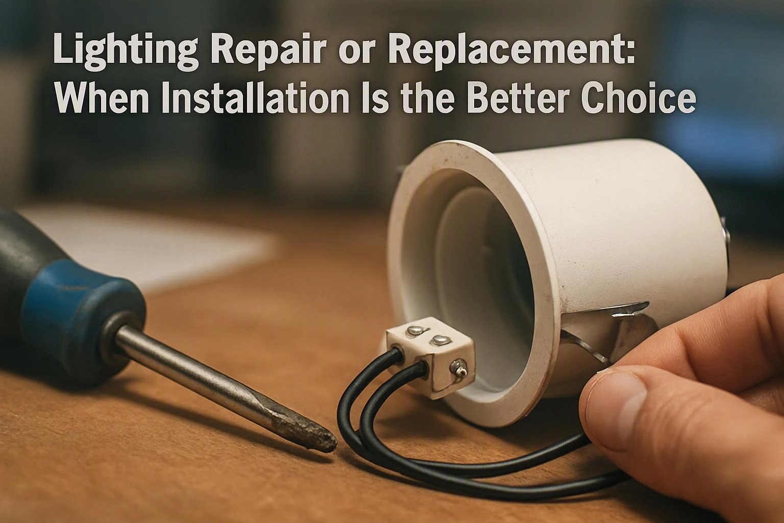 Lighting Repair or Replacement: When Installation Is the Better Choice