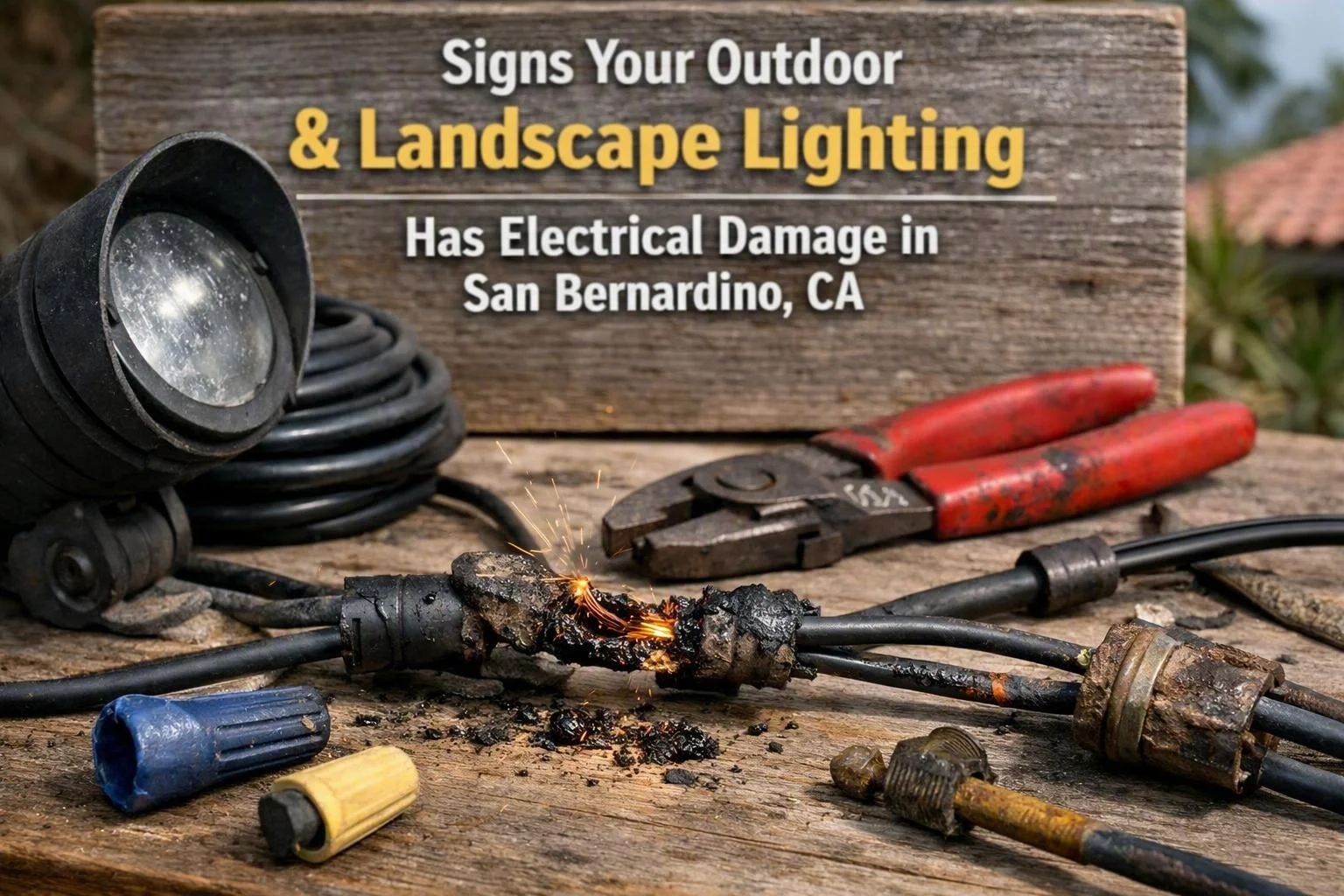 Signs Your Outdoor and Landscape Lighting Has Electrical Damage in San Bernardino, CA