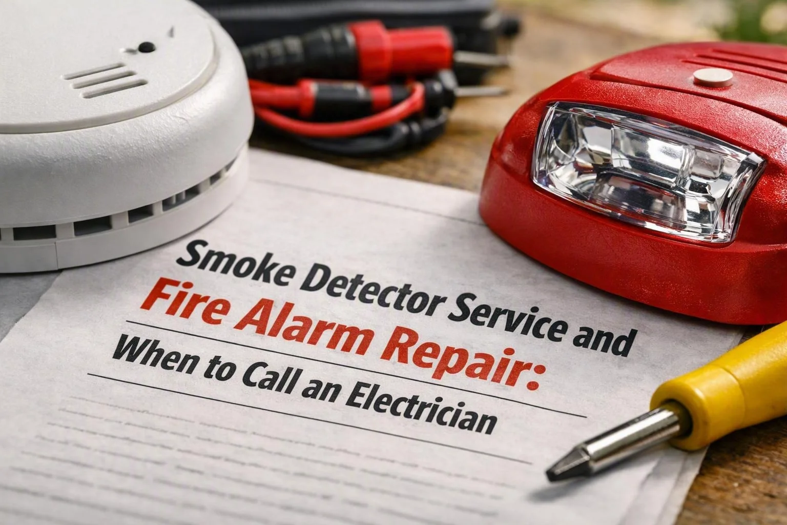 Smoke Detector Service and Fire Alarm Repair: When to Call an Electrician