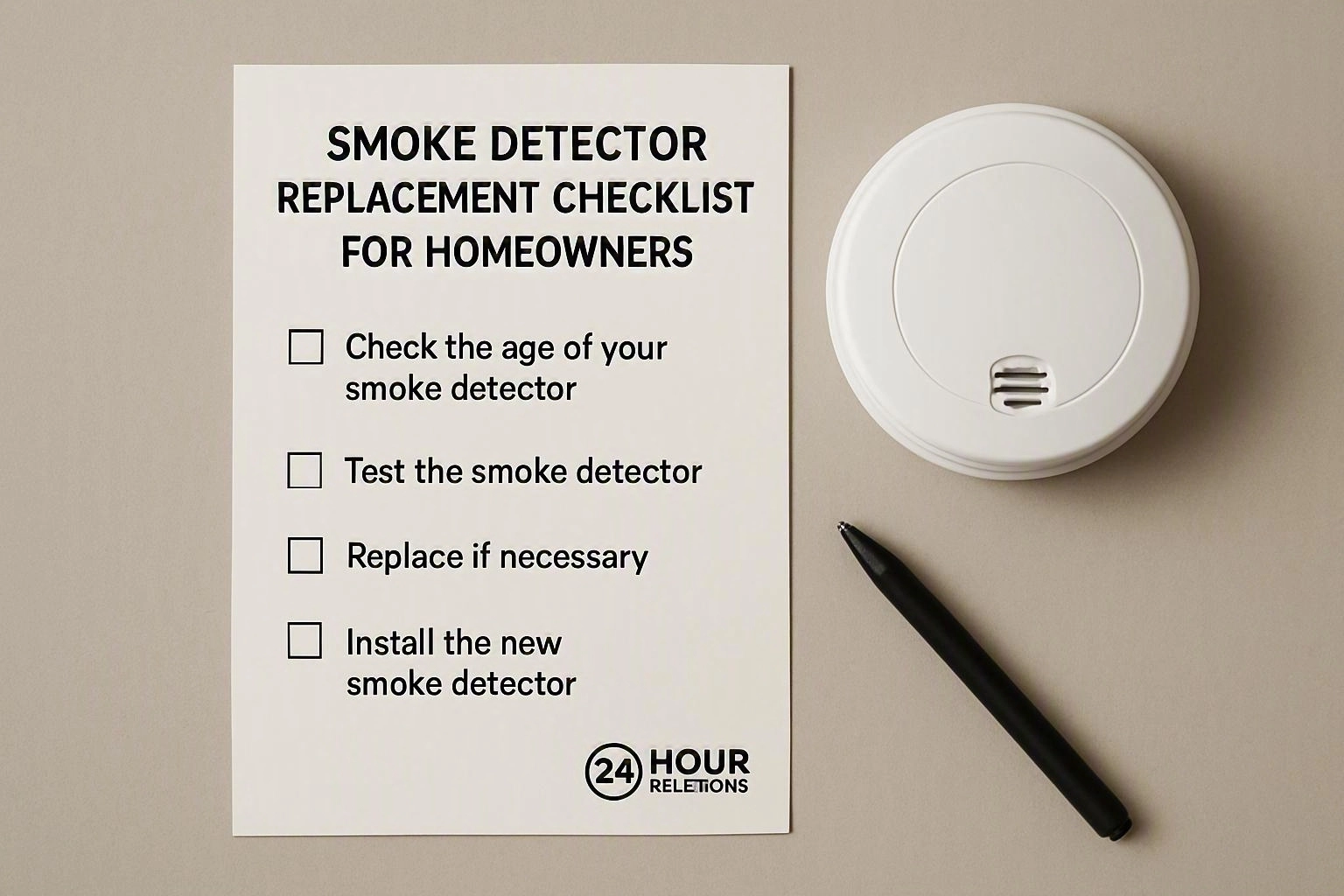 Smoke Detector Replacement Checklist for Homeowners