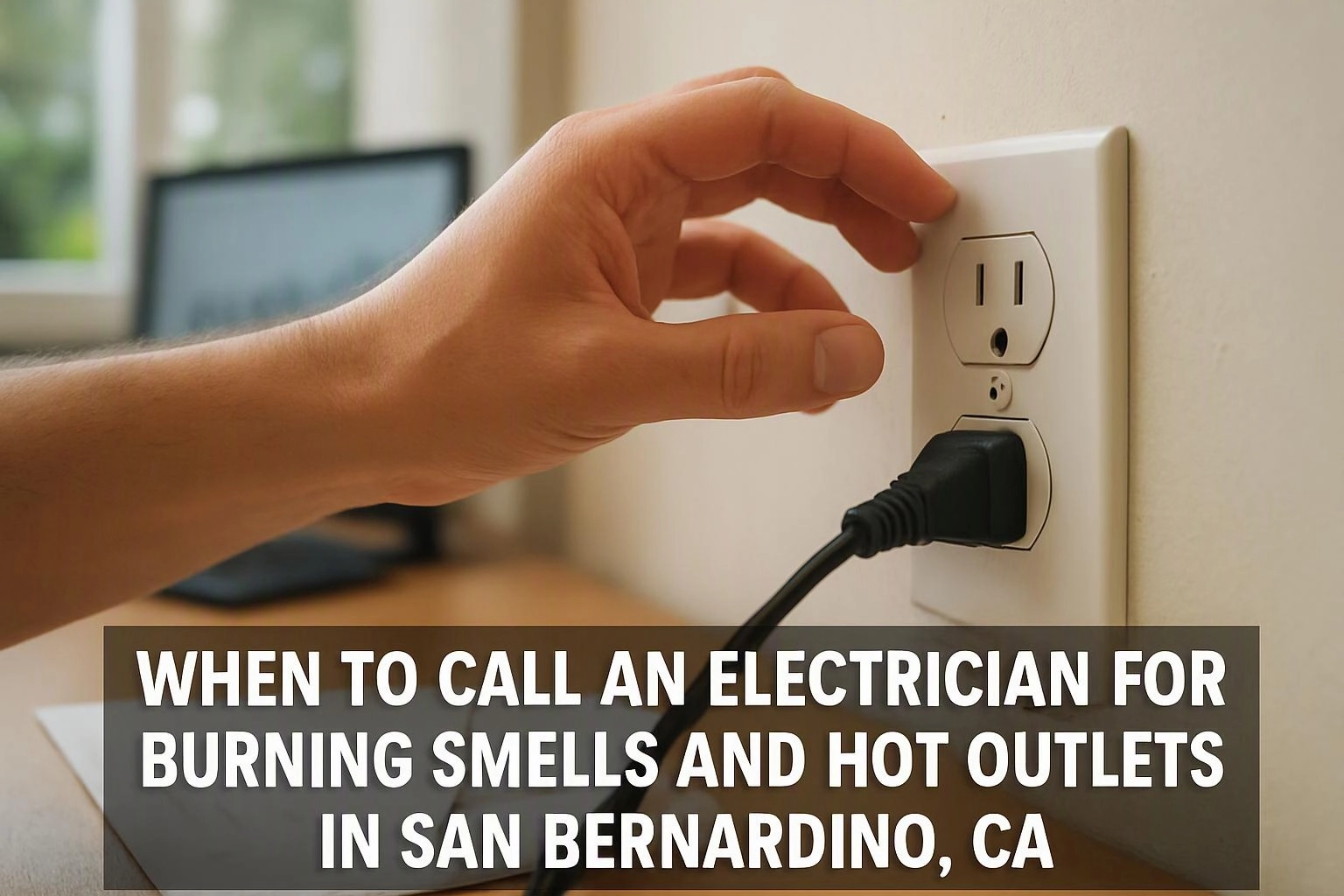 When to Call an Electrician for Burning Smells and Hot Outlets in San Bernardino, CA