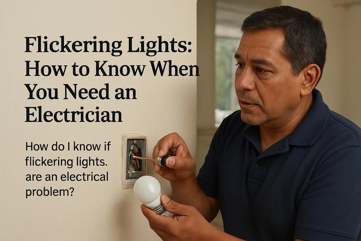 Flickering Lights: How to Know When You Need an Electrician